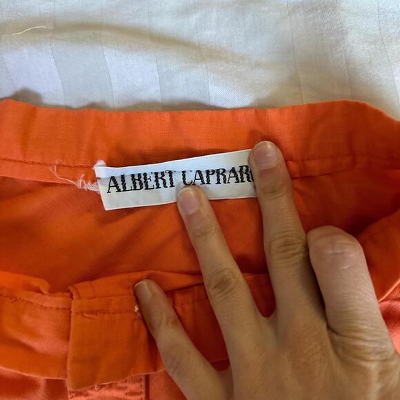 1970s orange midi skirt - Picture 4 of 8